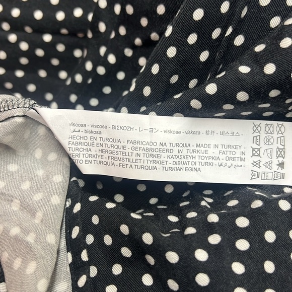 🆕Zara girls kids black and white polka dot button up dress size 11-12 - Picture 9 of 9